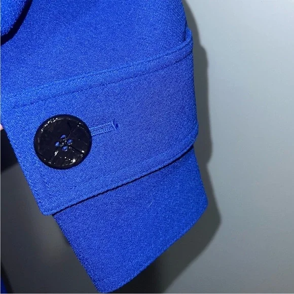 Laura Ashley- Blue button up coat - Picture 3 of 6